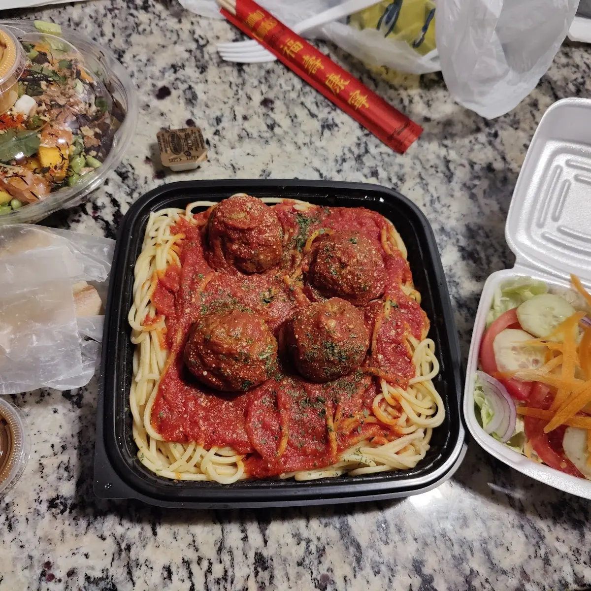 Vegan Spaghetti and Meatballs