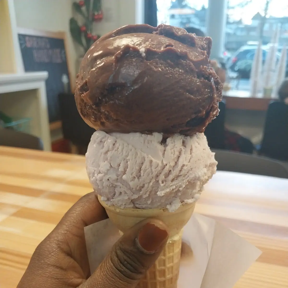 Lavender Chocolate Ice Cream