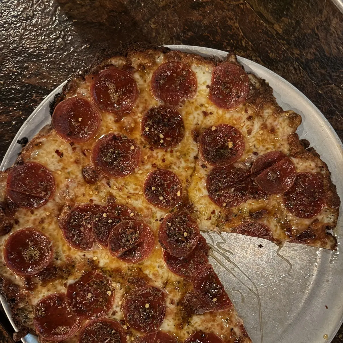 Crispy Sausage and Pepperoni Pizza