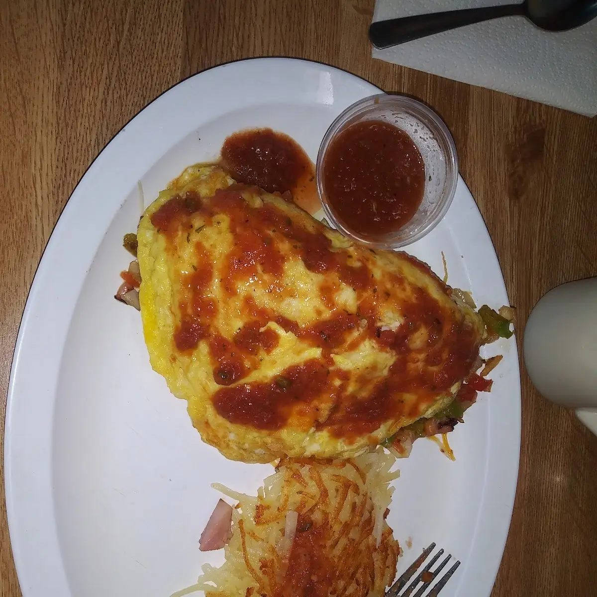 Green Chili Cheese Omelette