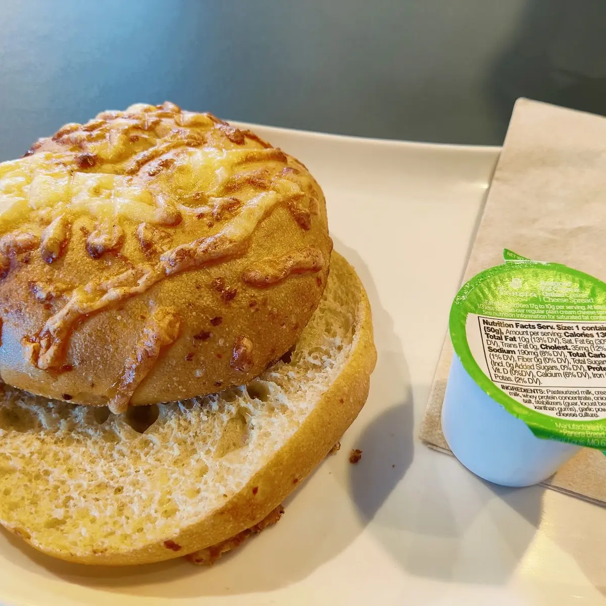 Asiago Bagel with Cream Cheese