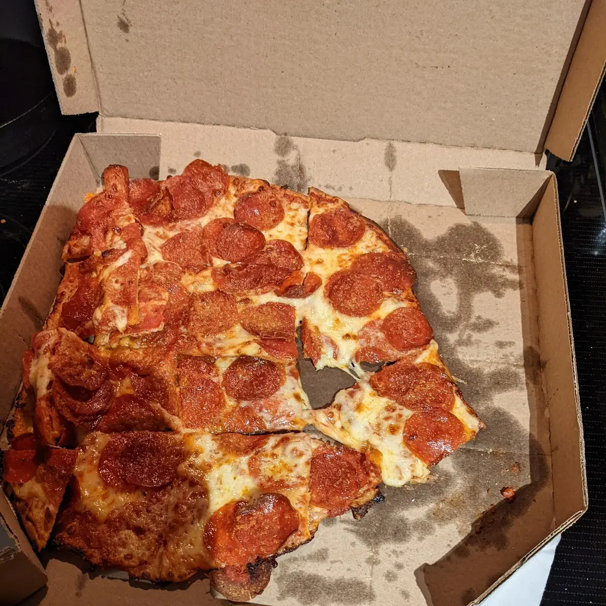 Thin Crust Pepperoni Pizza