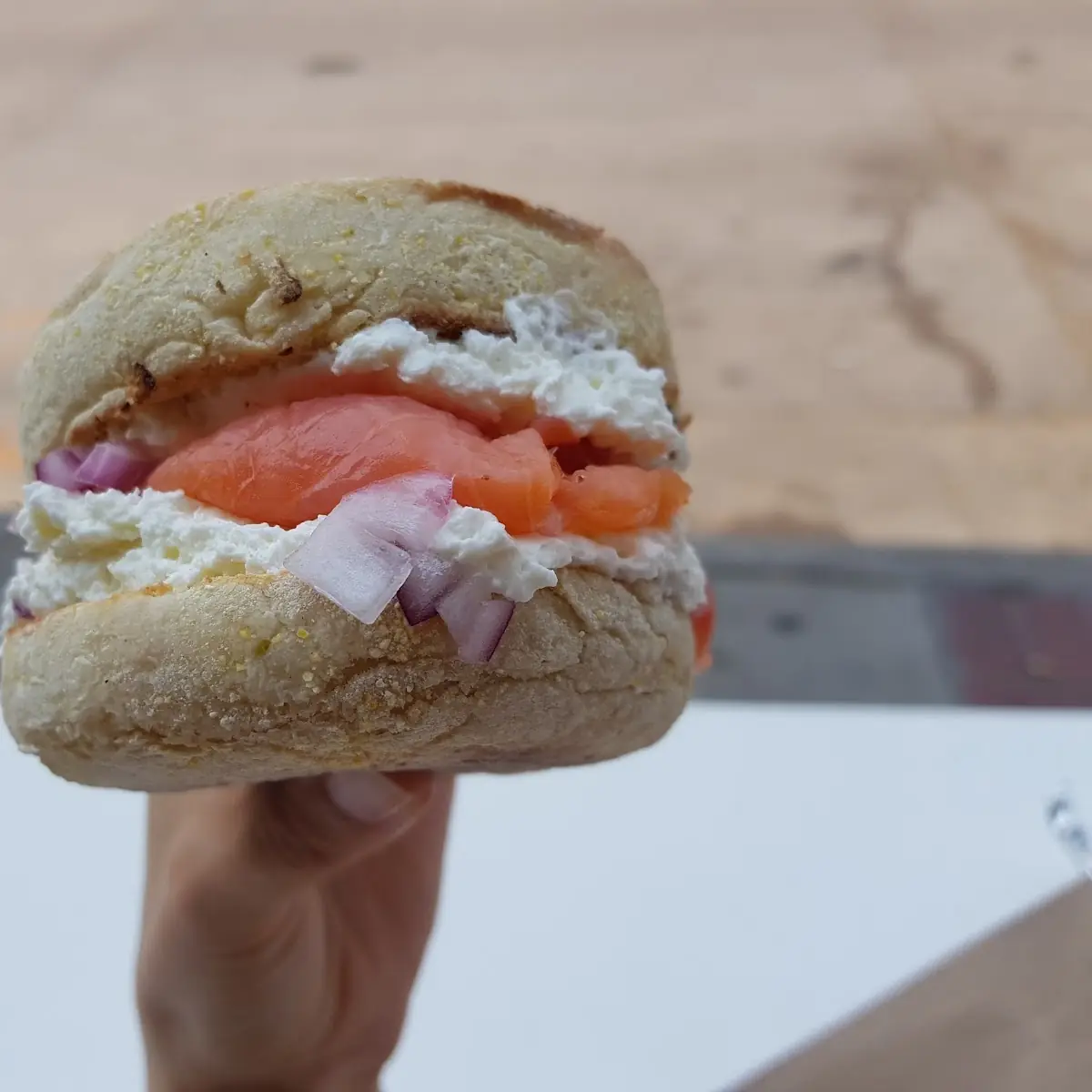 Smoked Salmon English Muffin