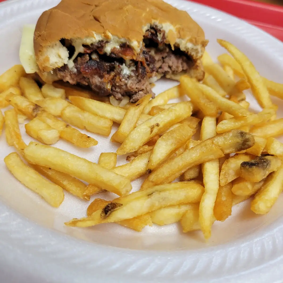 Bacon Cheeseburger and Fries