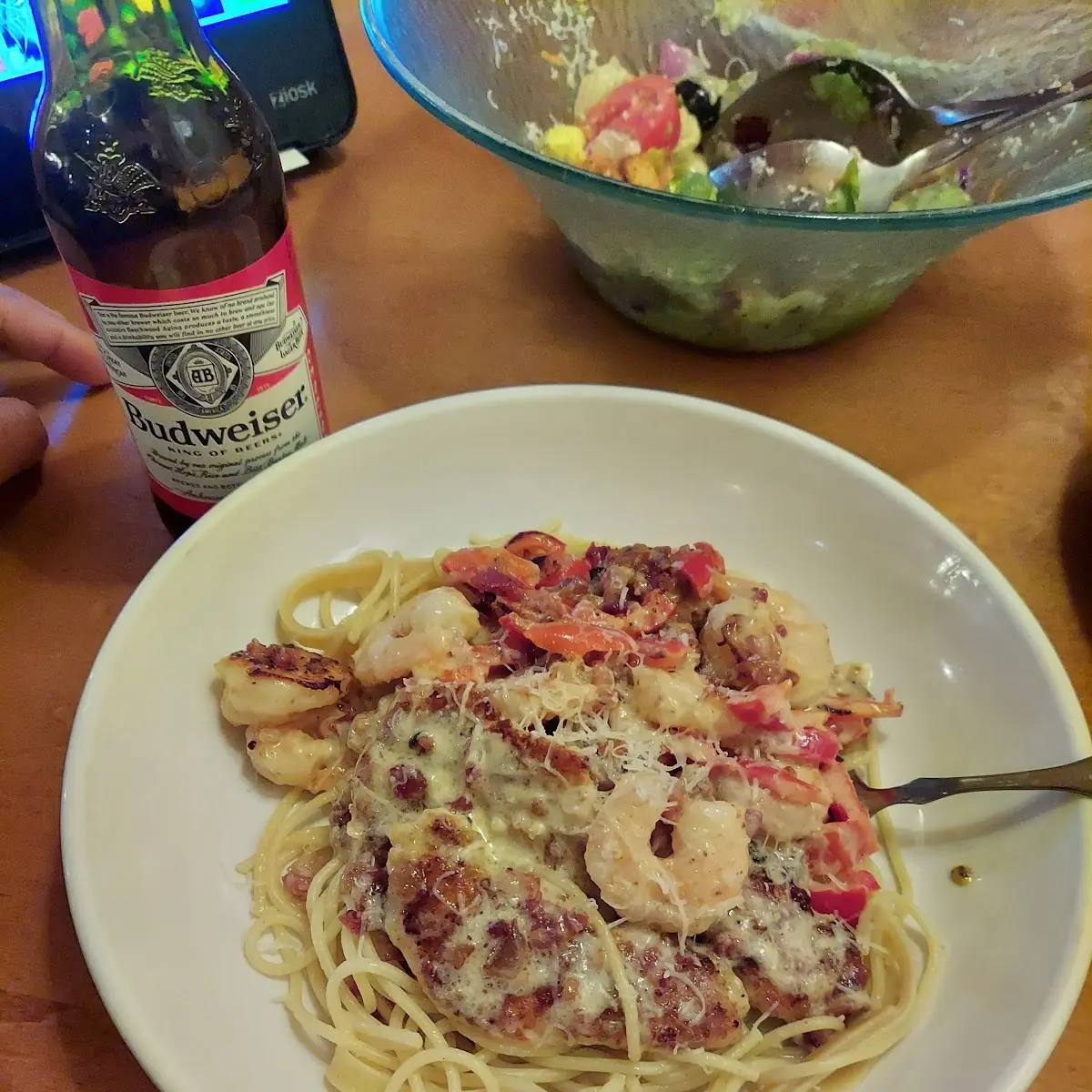 Chicken & Shrimp Carbonara