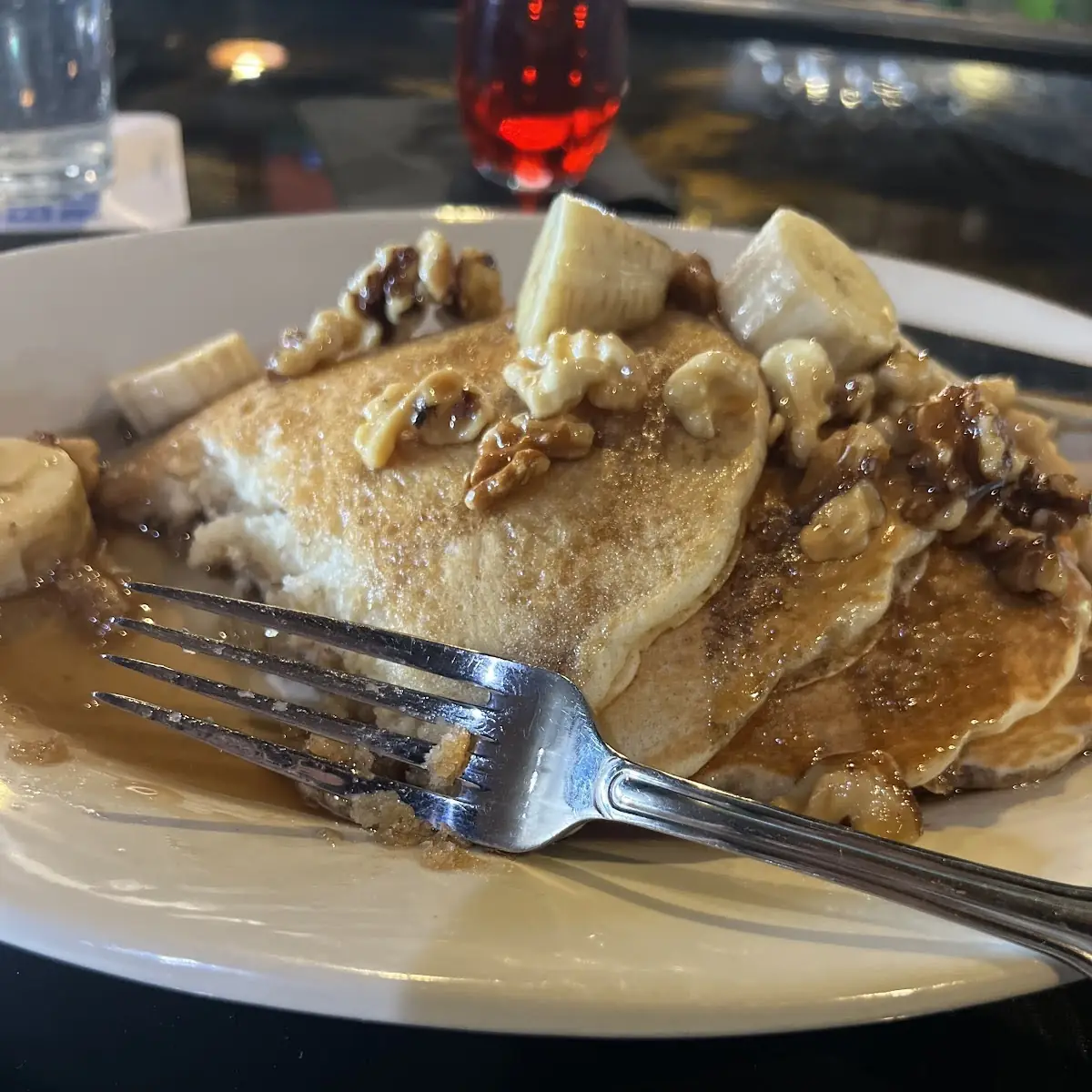 Banana Walnut Pancakes