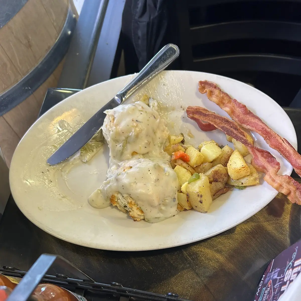 Green Chile Biscuits and Gravy