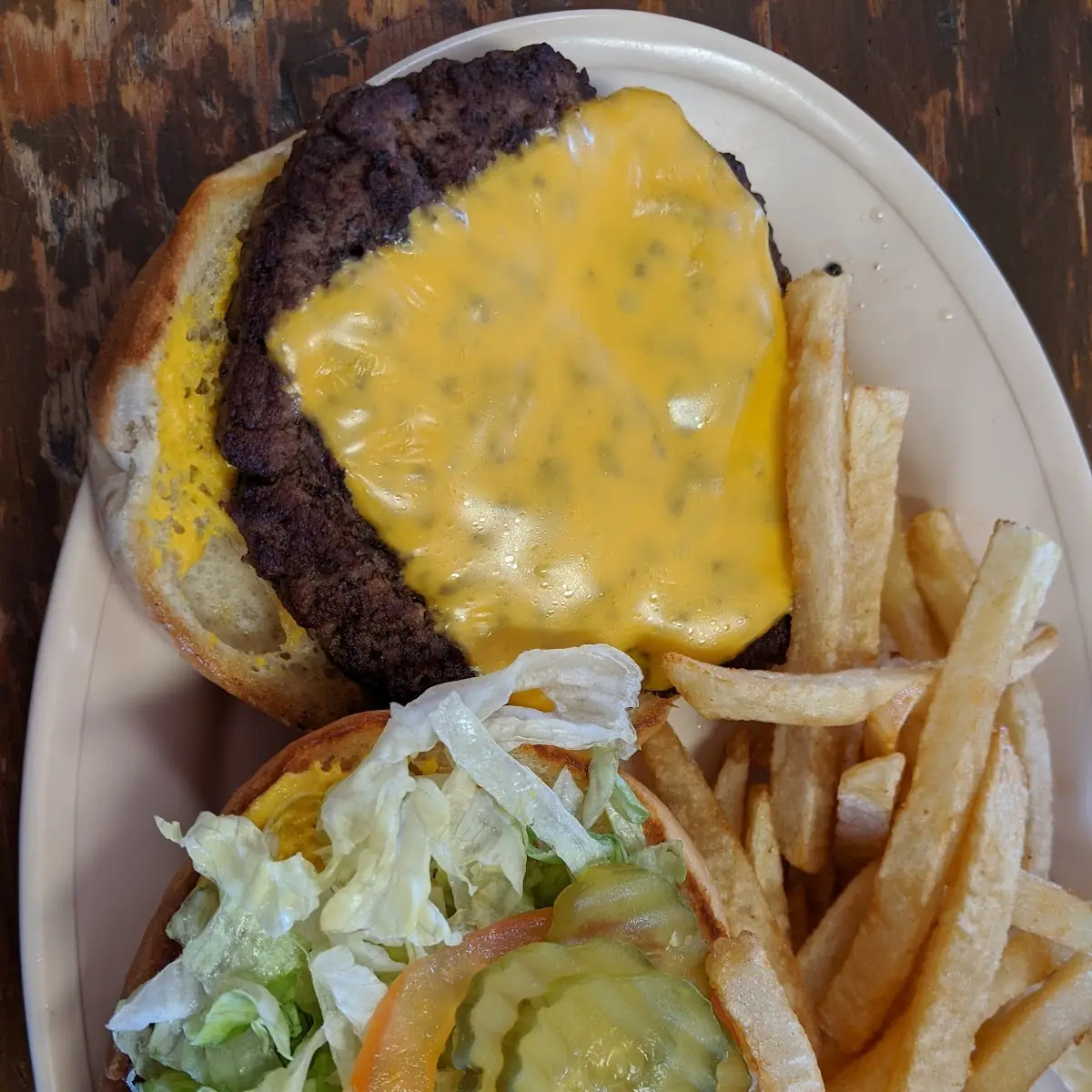 Cheeseburger and Fries