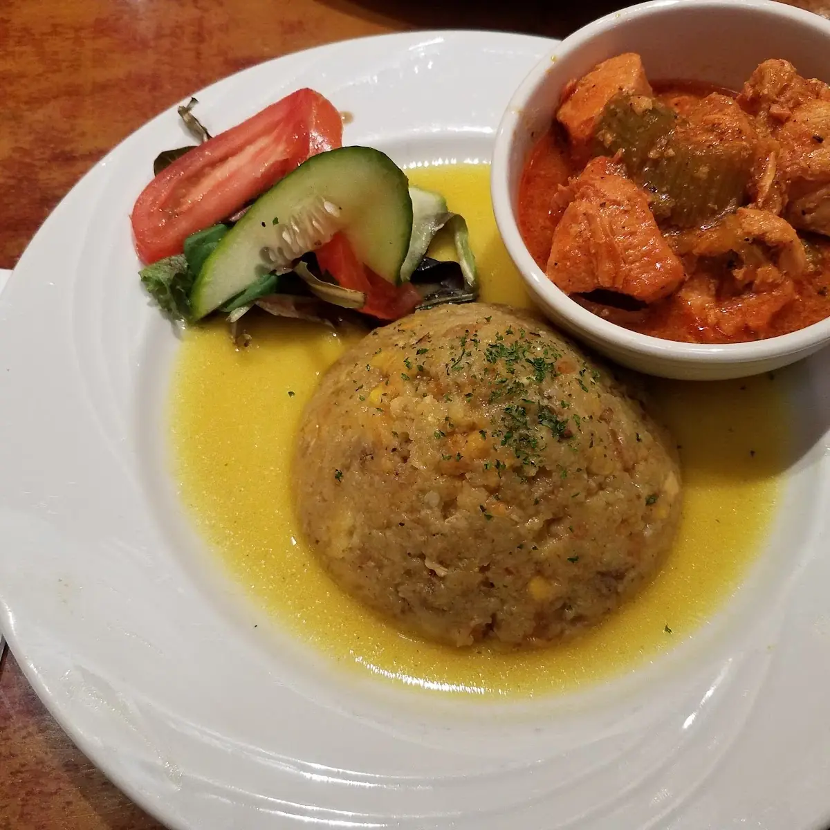 Mofongo with Chicken Stew