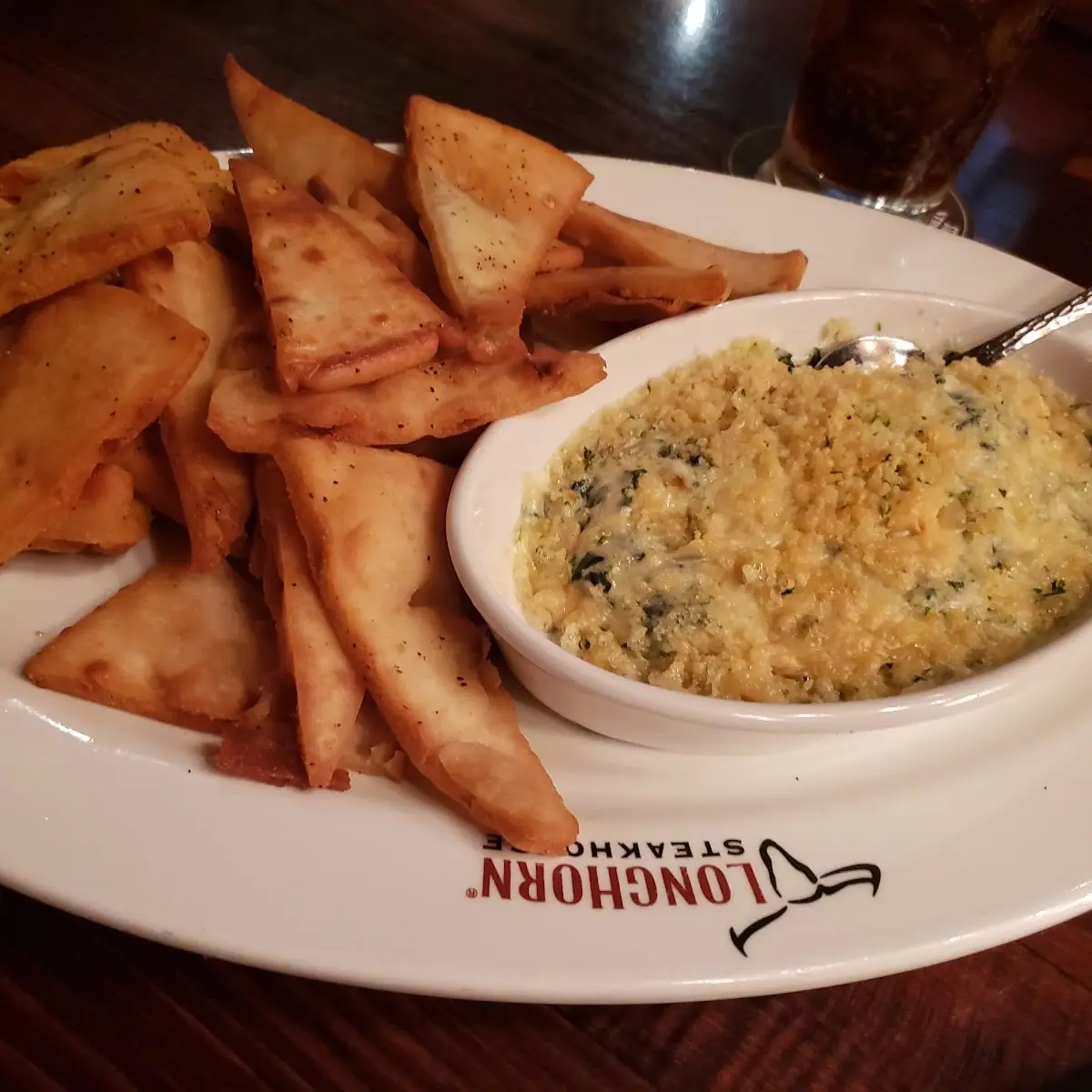 Parmesan Crusted Spinach Dip