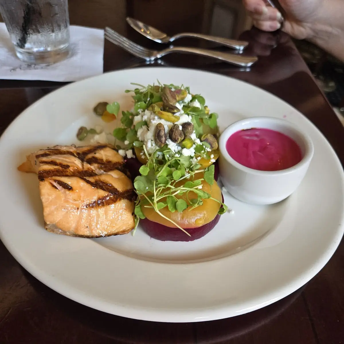Beet Salad with Salmon