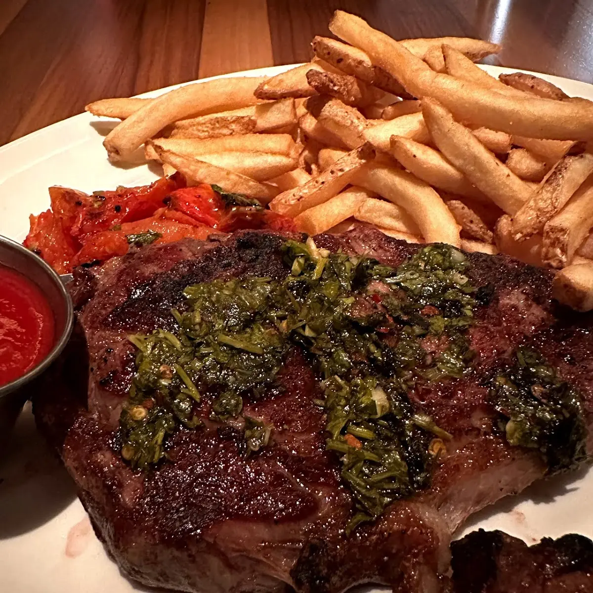 Delmonico Ribeye Steak and Fries