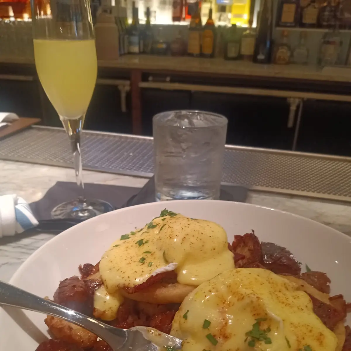 Egg Benedict with Bacon