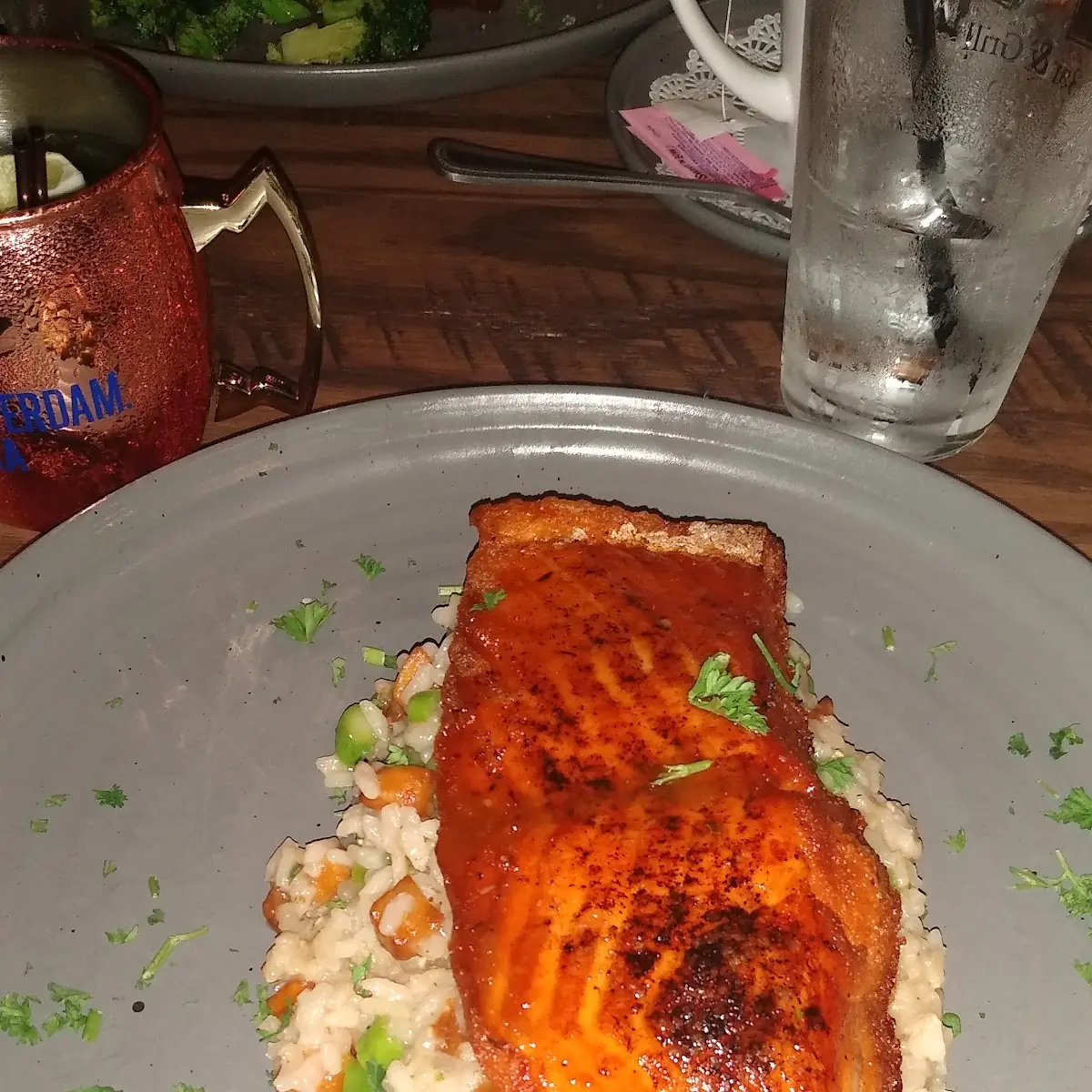 Bourbon Glazed Salmon