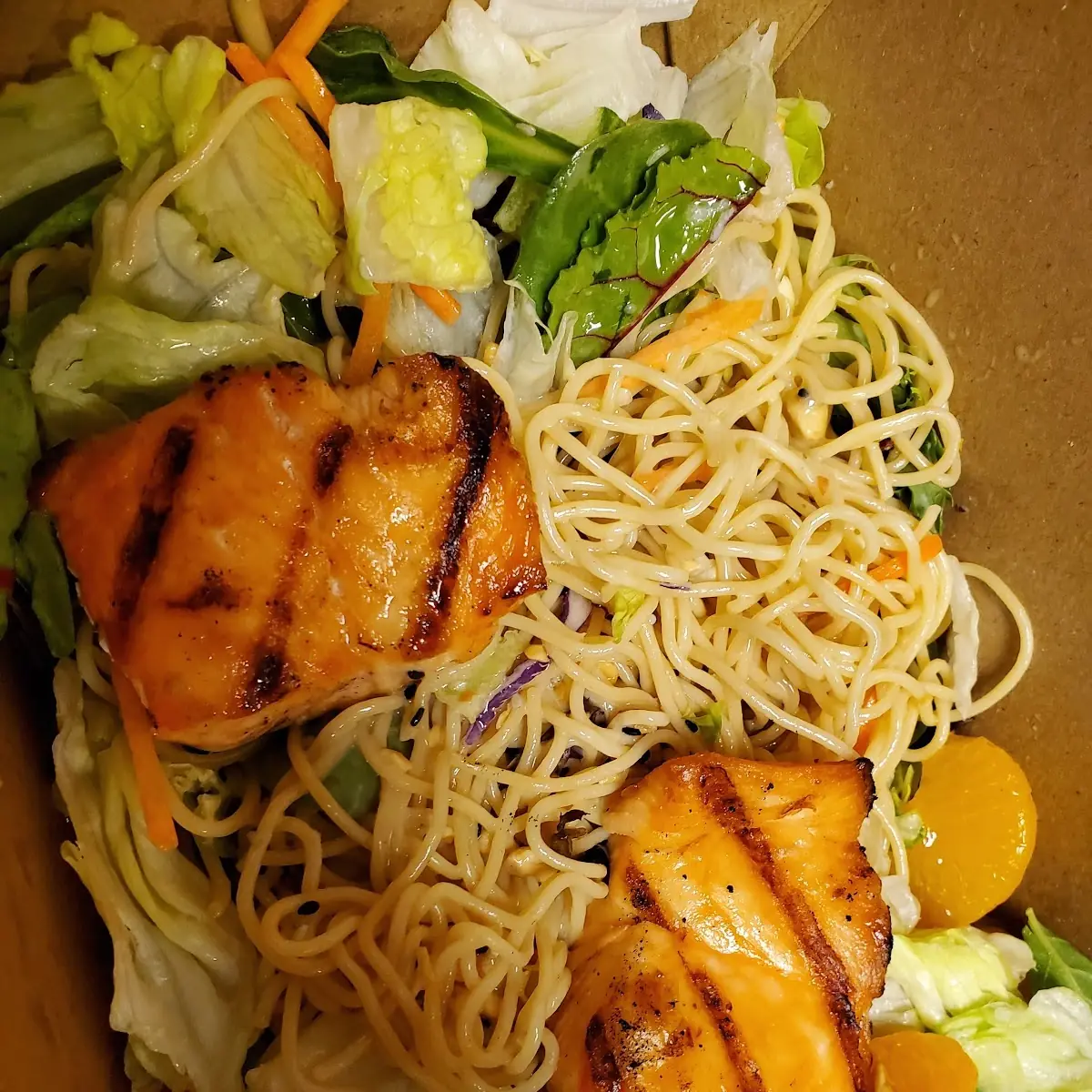 Thai Salad with Blackened Salmon