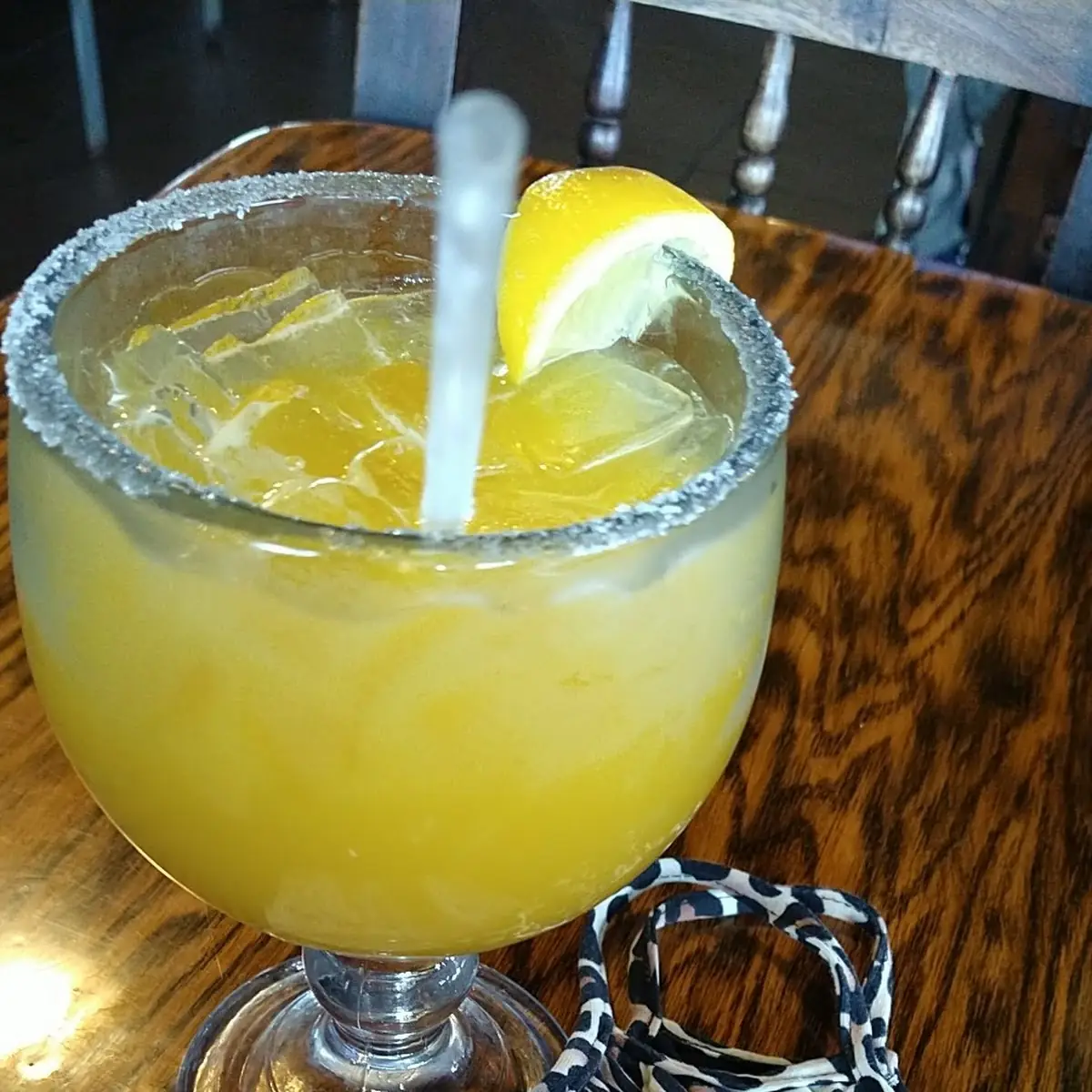 Mango Margarita with Salted Rim