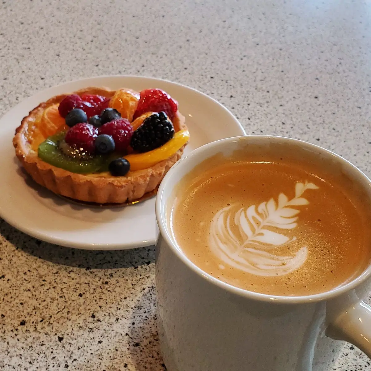 Latte and Fruit Tart