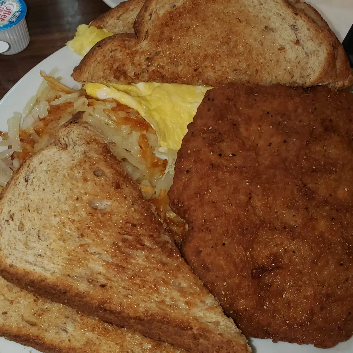 Hash Browns & Toast