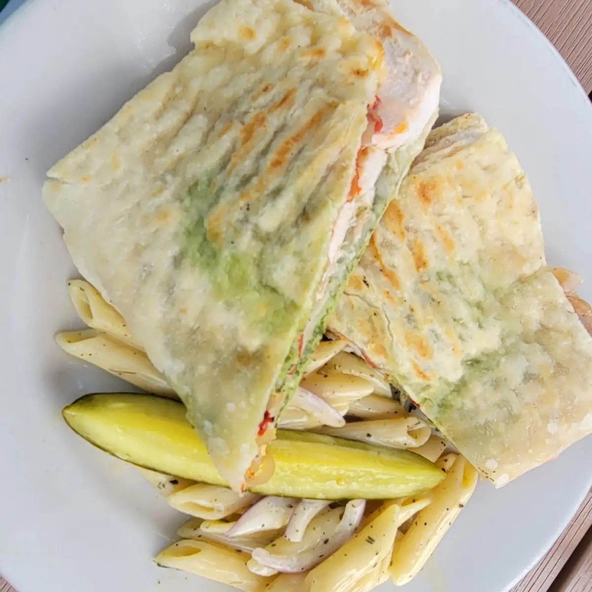 Pesto Grilled Chicken Panini
