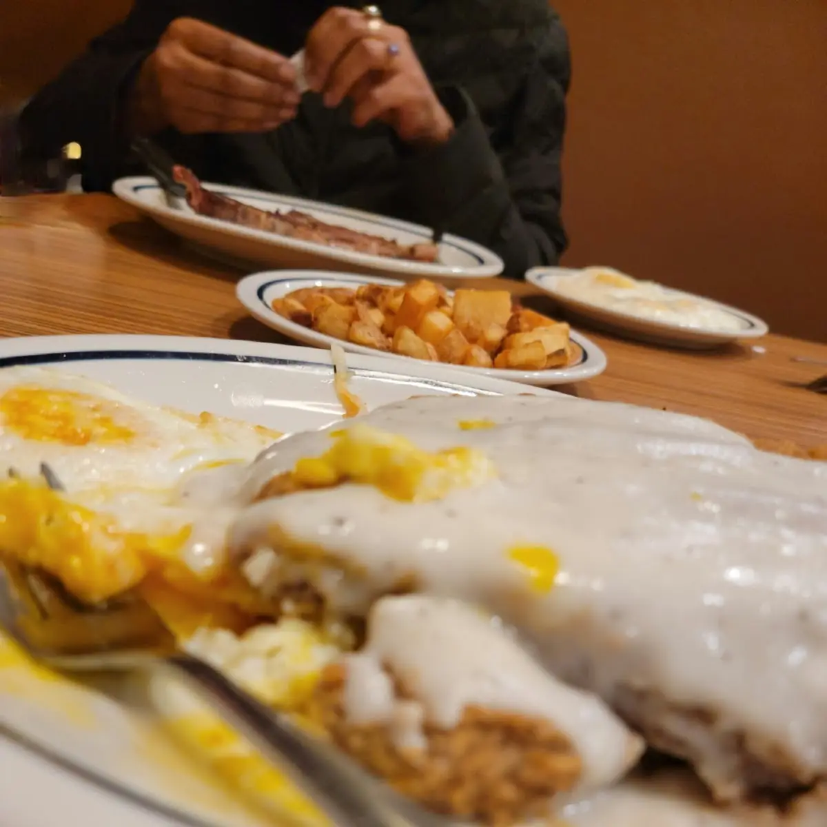 Chicken Fried Steak with Eggs and Hashbrowns