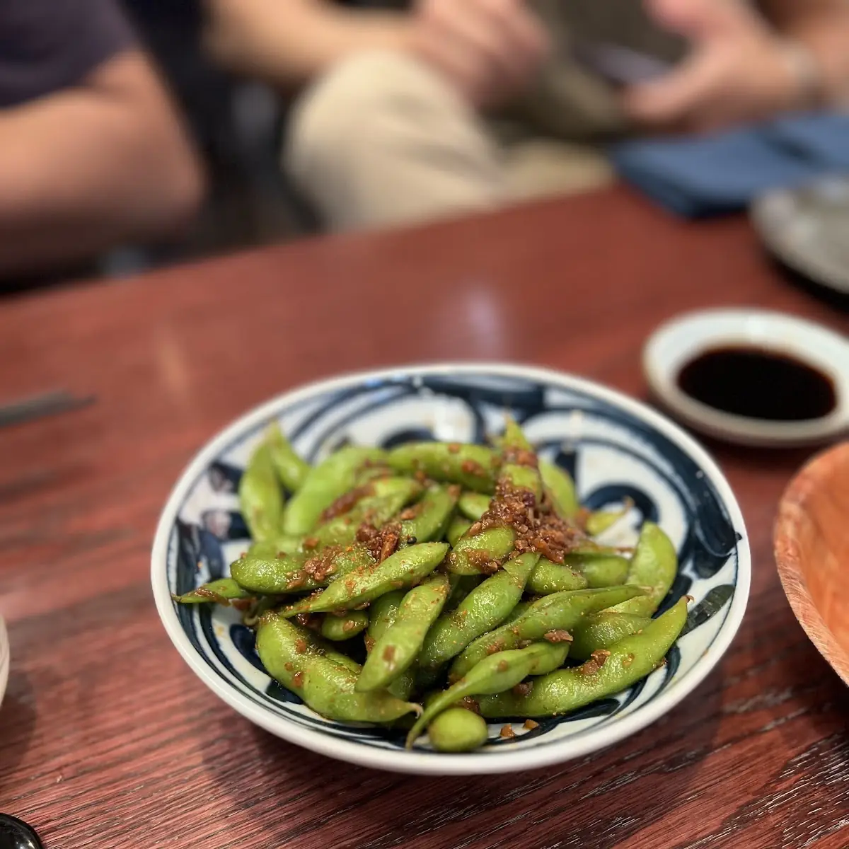 Spicy Garlic Edamame