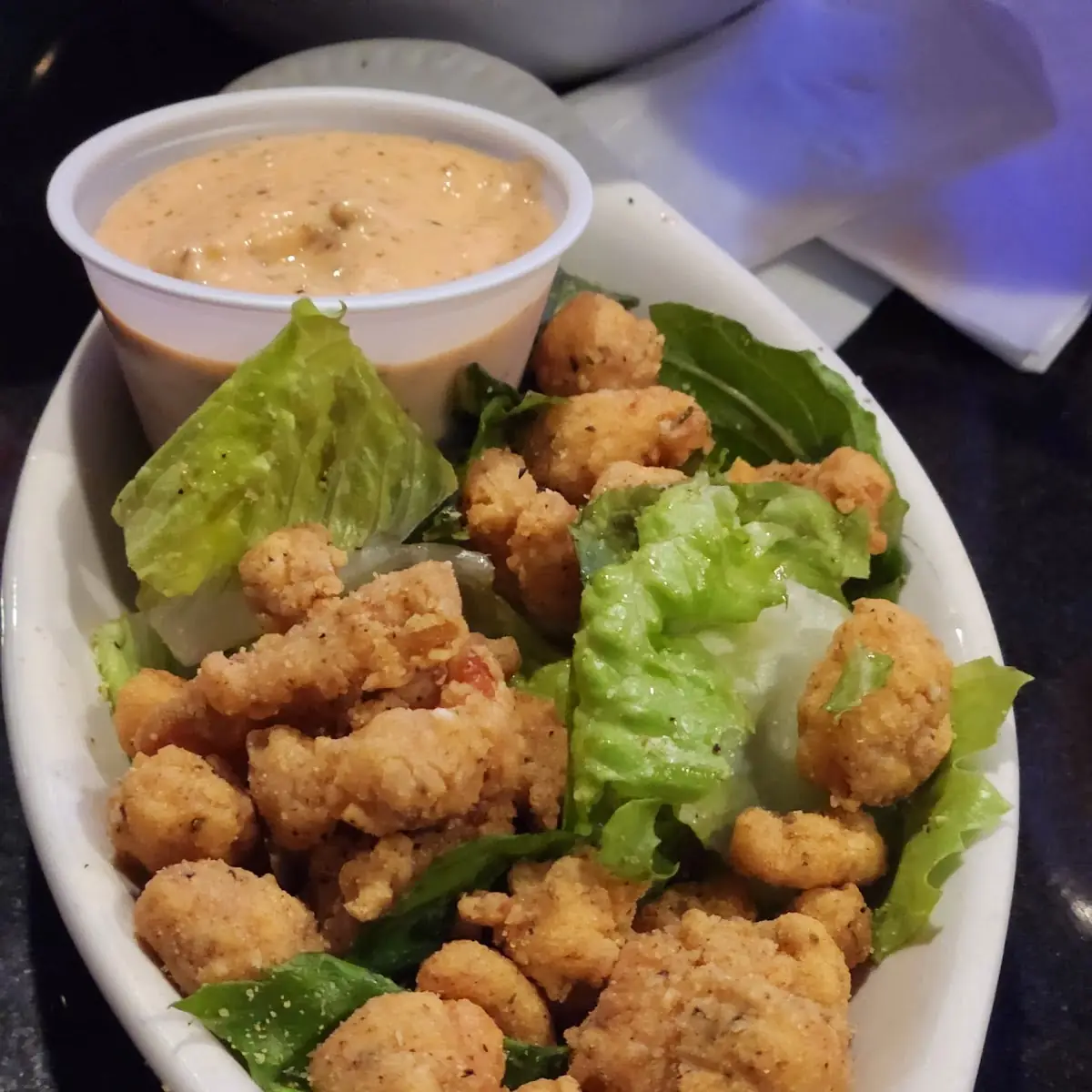 Popcorn Shrimp Salad