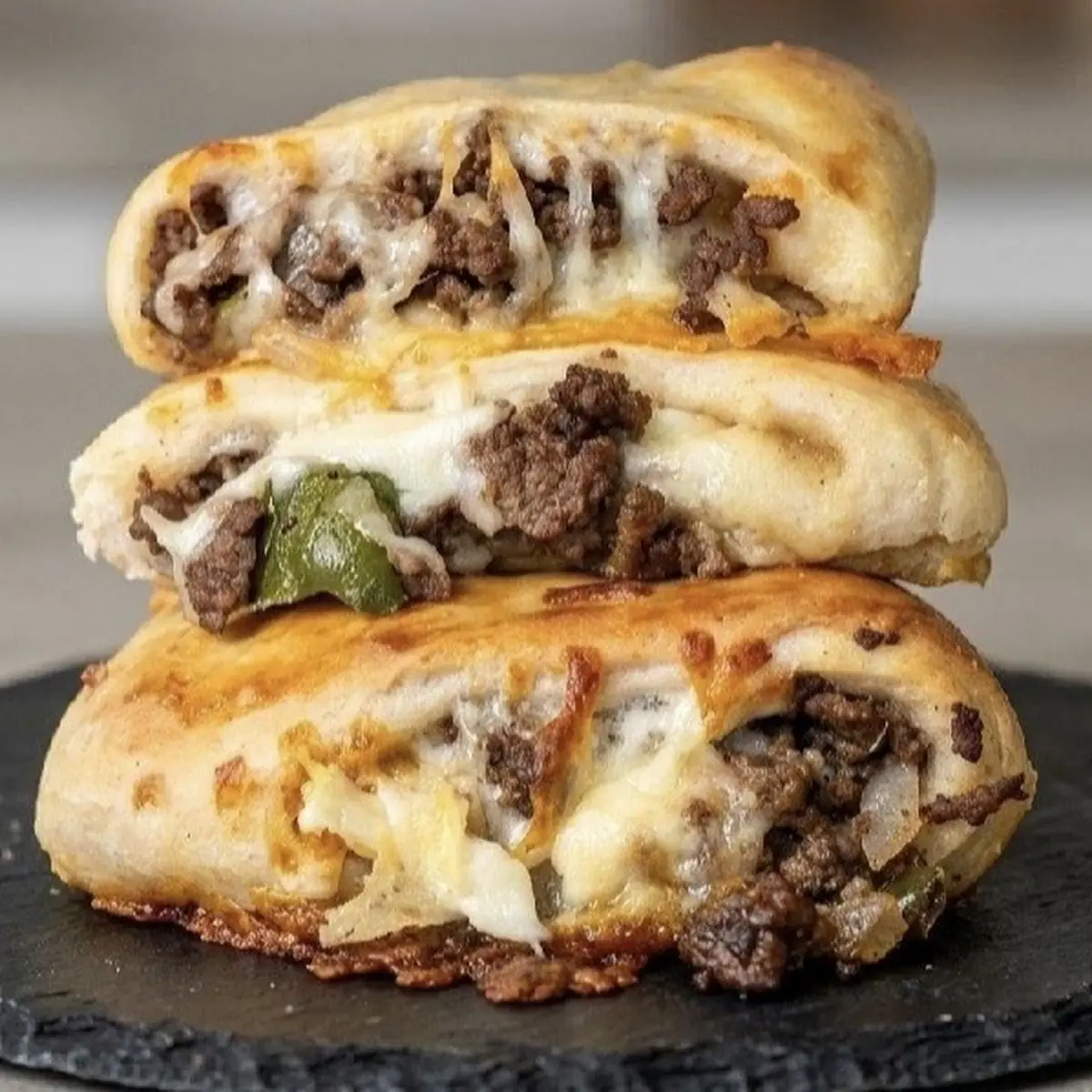 Ground Beef Stuffed Bread