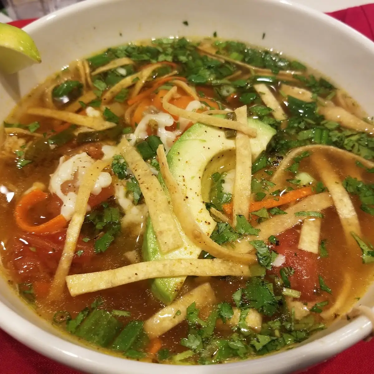 Spicy Chicken Tortilla Soup
