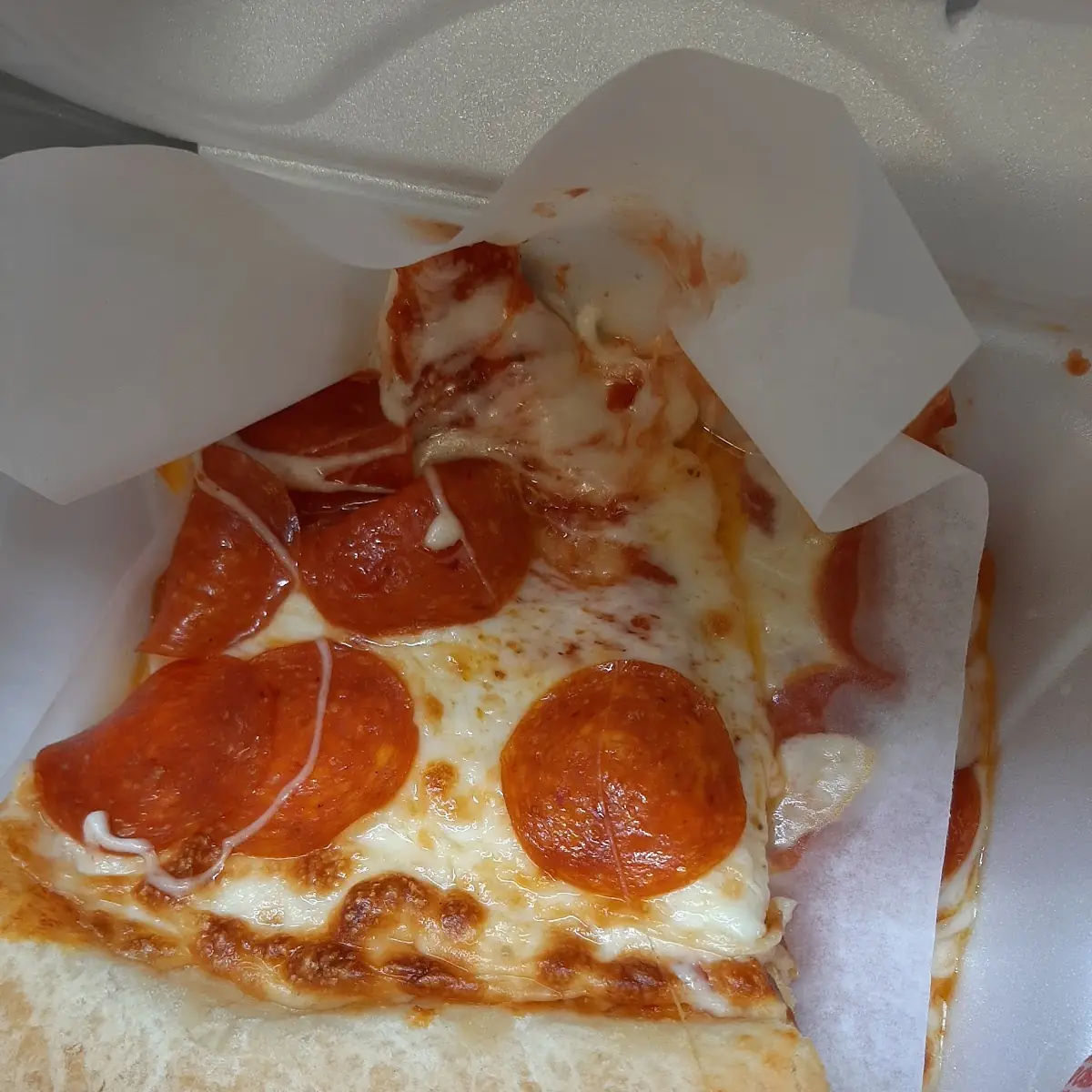 Fresh Pepperoni Pizza Slice