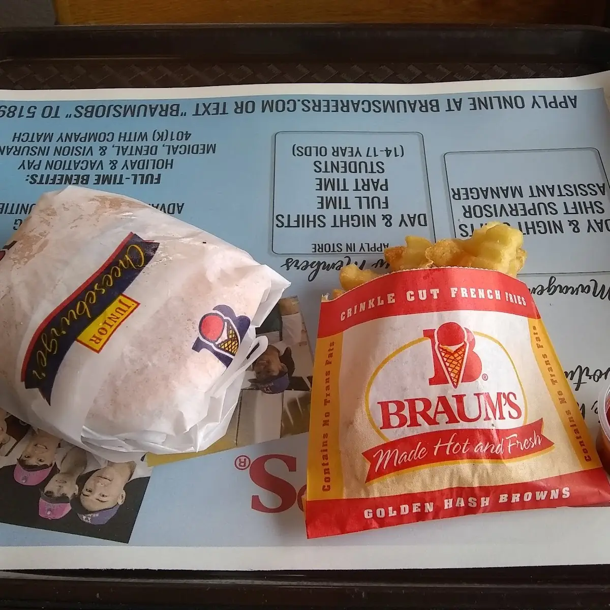 Junior Cheeseburger Combo
