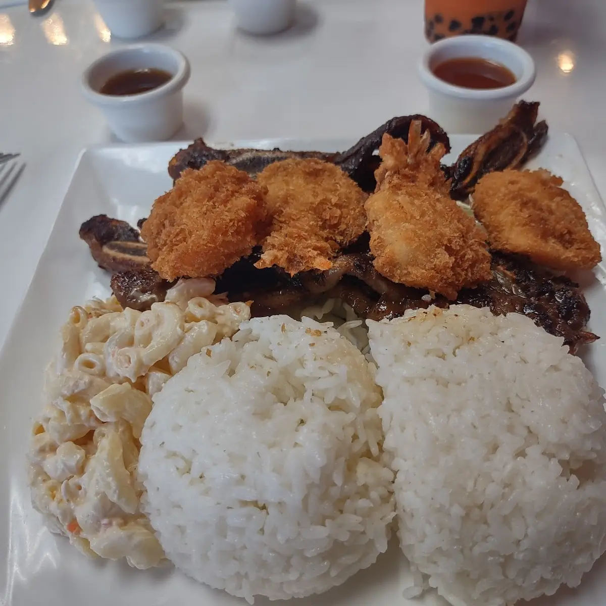 Beef Short Rib and Shrimp