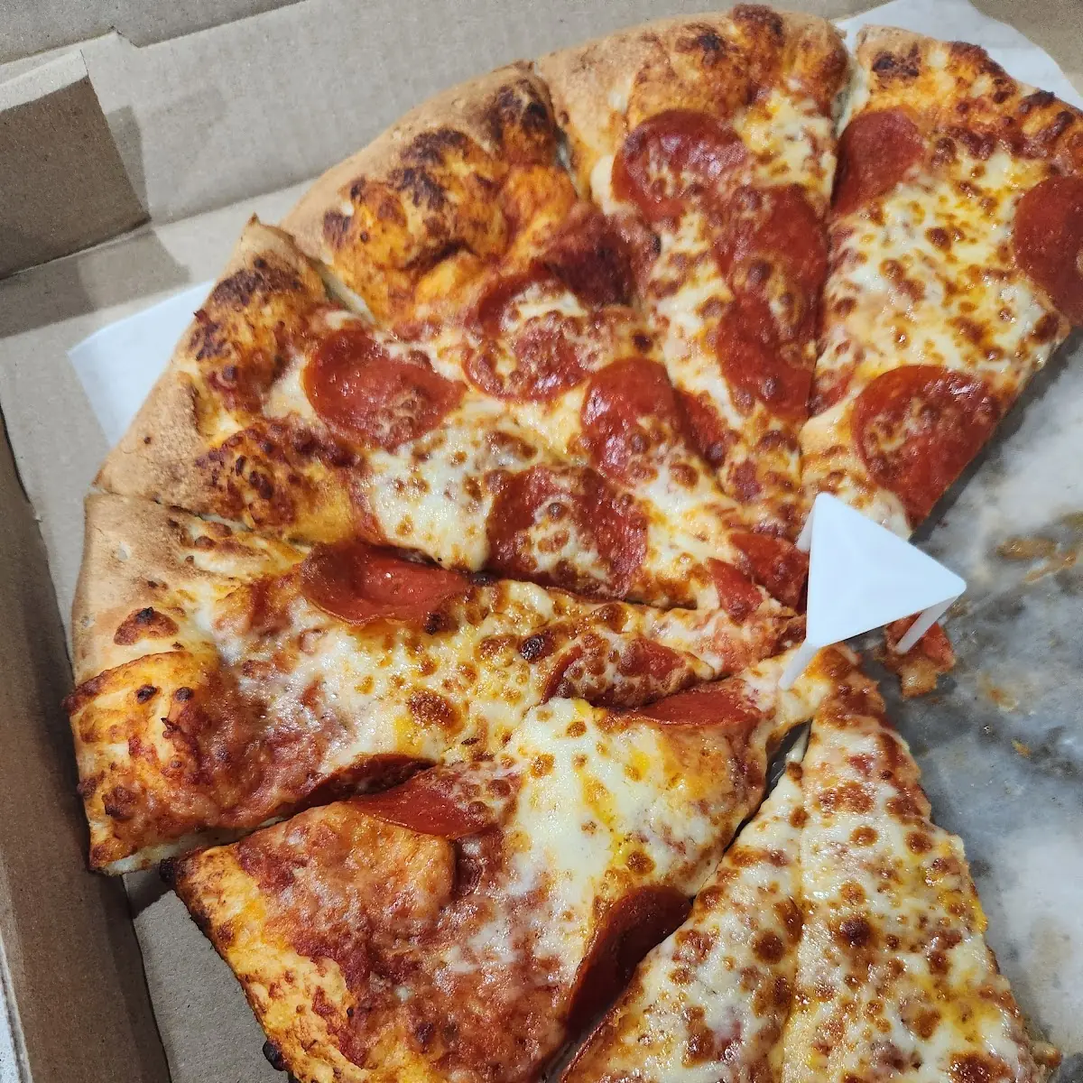 Half Cheese and Pepperoni Pizza