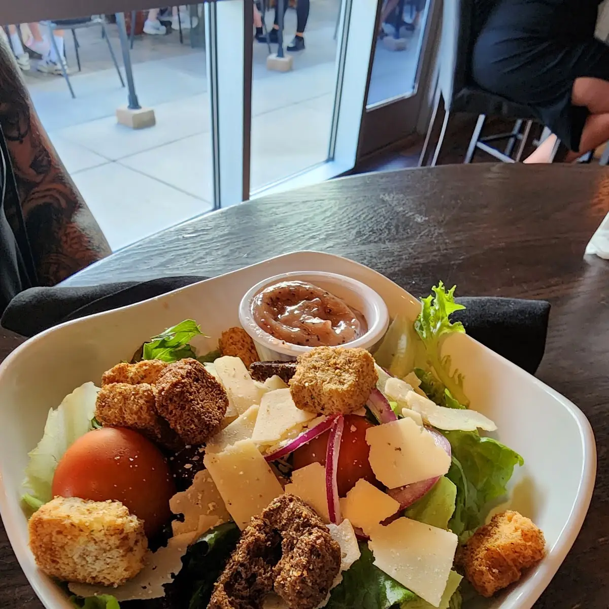 The Craisy Goat Salad w Breaded Chicken