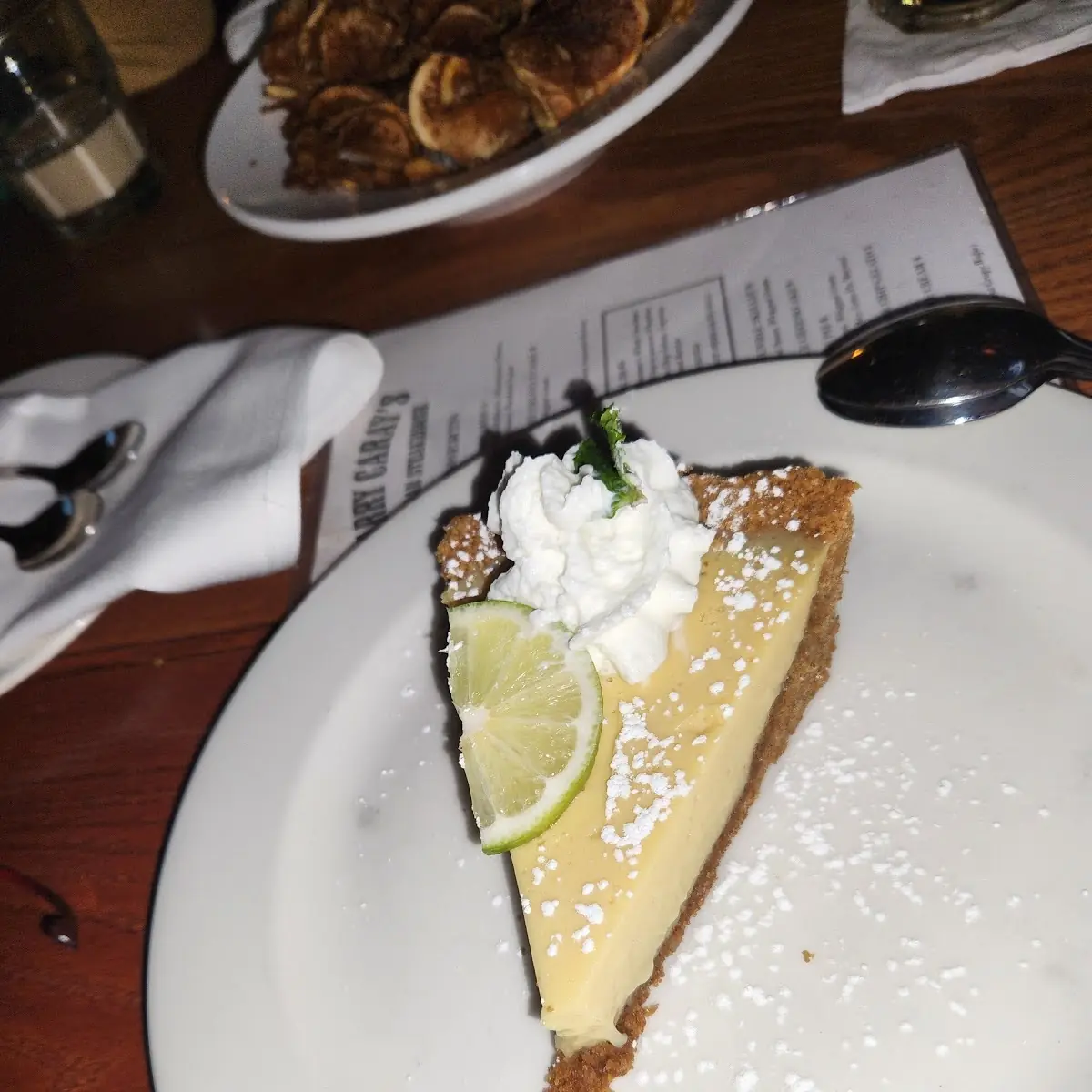 Key Lime Pie with Whipped Cream