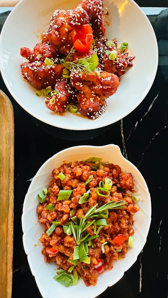 Crispy Corn, Atrangi - Pure Vegetarian Indian Cuisine