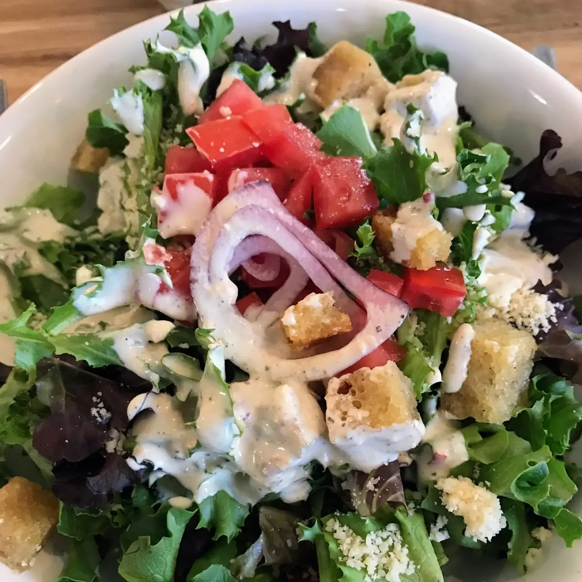 House Salad with Parmesan Dressing