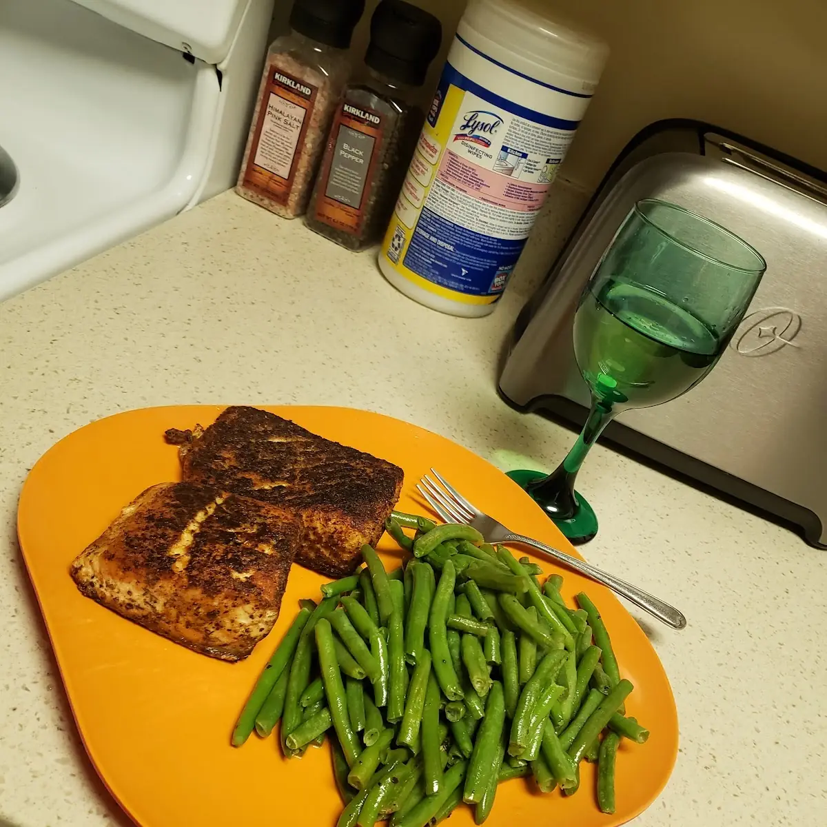 Salmon and String Beans