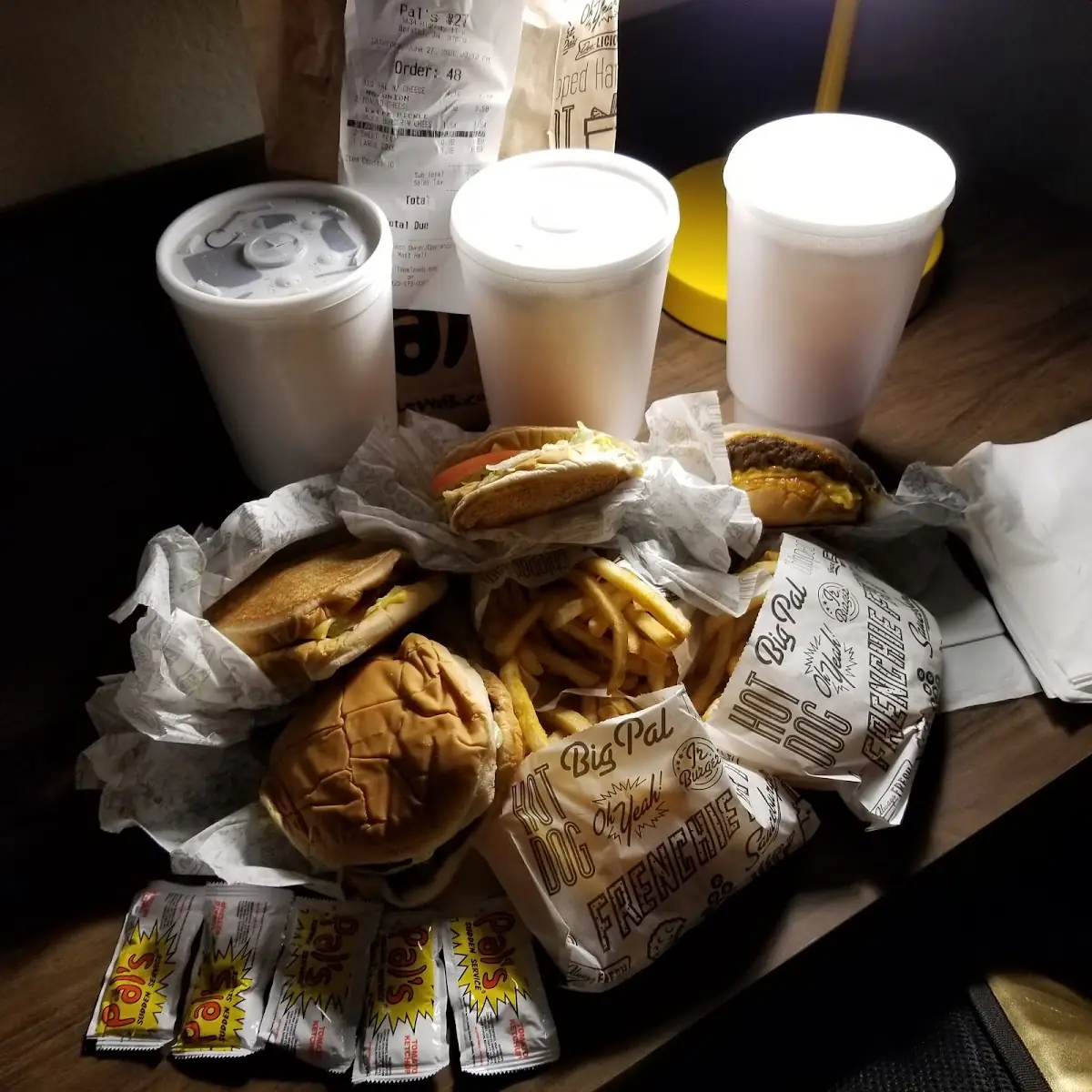 Junior Burger with Cheeseburger Combo Sauceburger Frenchie Fries Sweet Tea and Coke