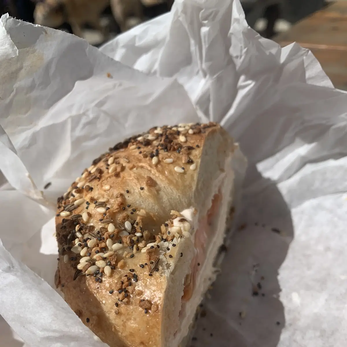 Lox Bagel with Chive Cream Cheese