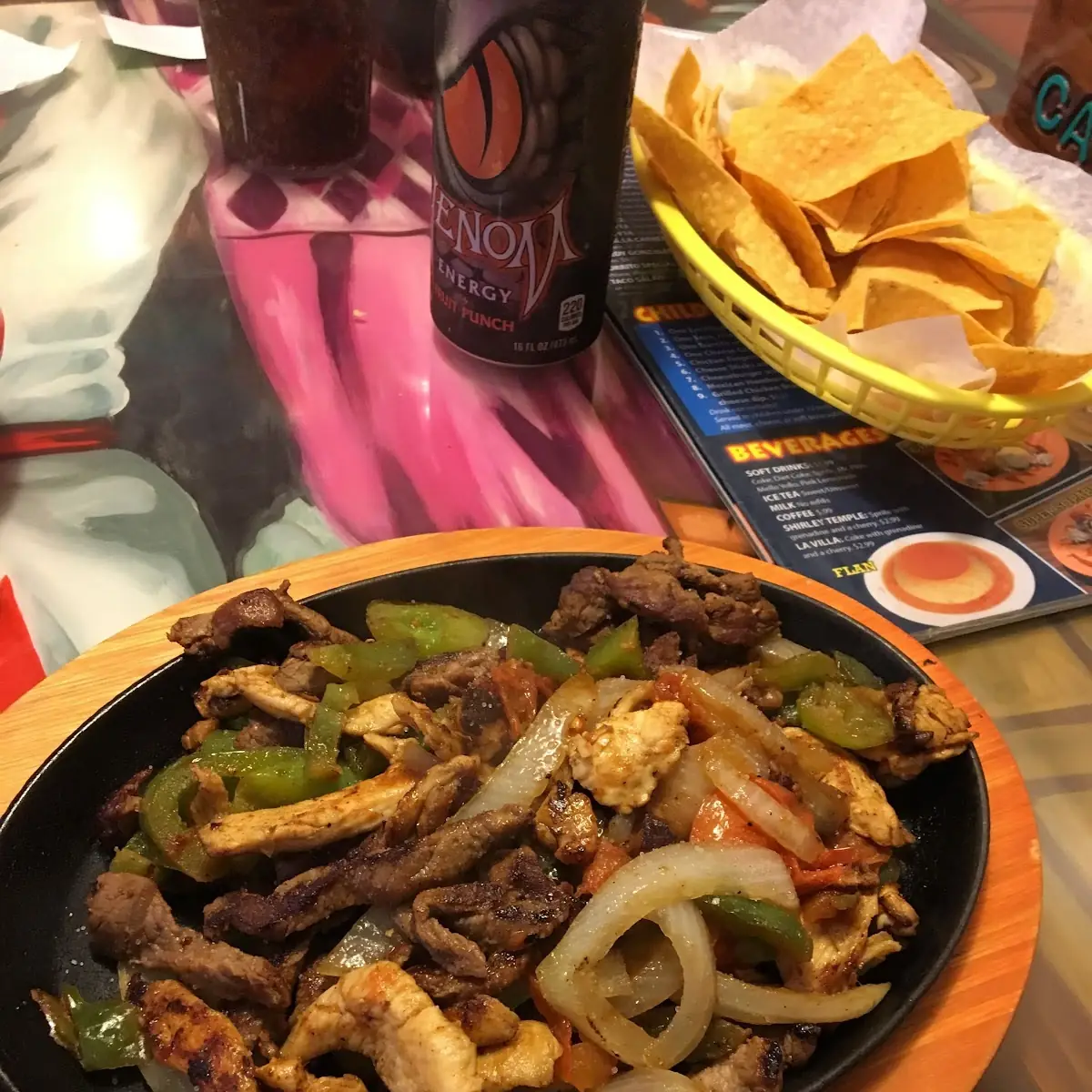 Steak Chicken Shrimp Fajitas