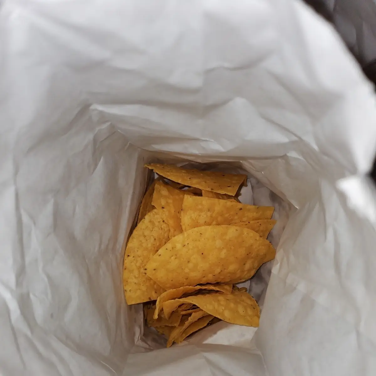 Takeout Less Than Half Full Chips