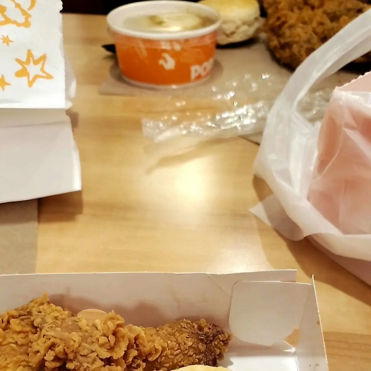 Popeyes Chicken and Biscuit