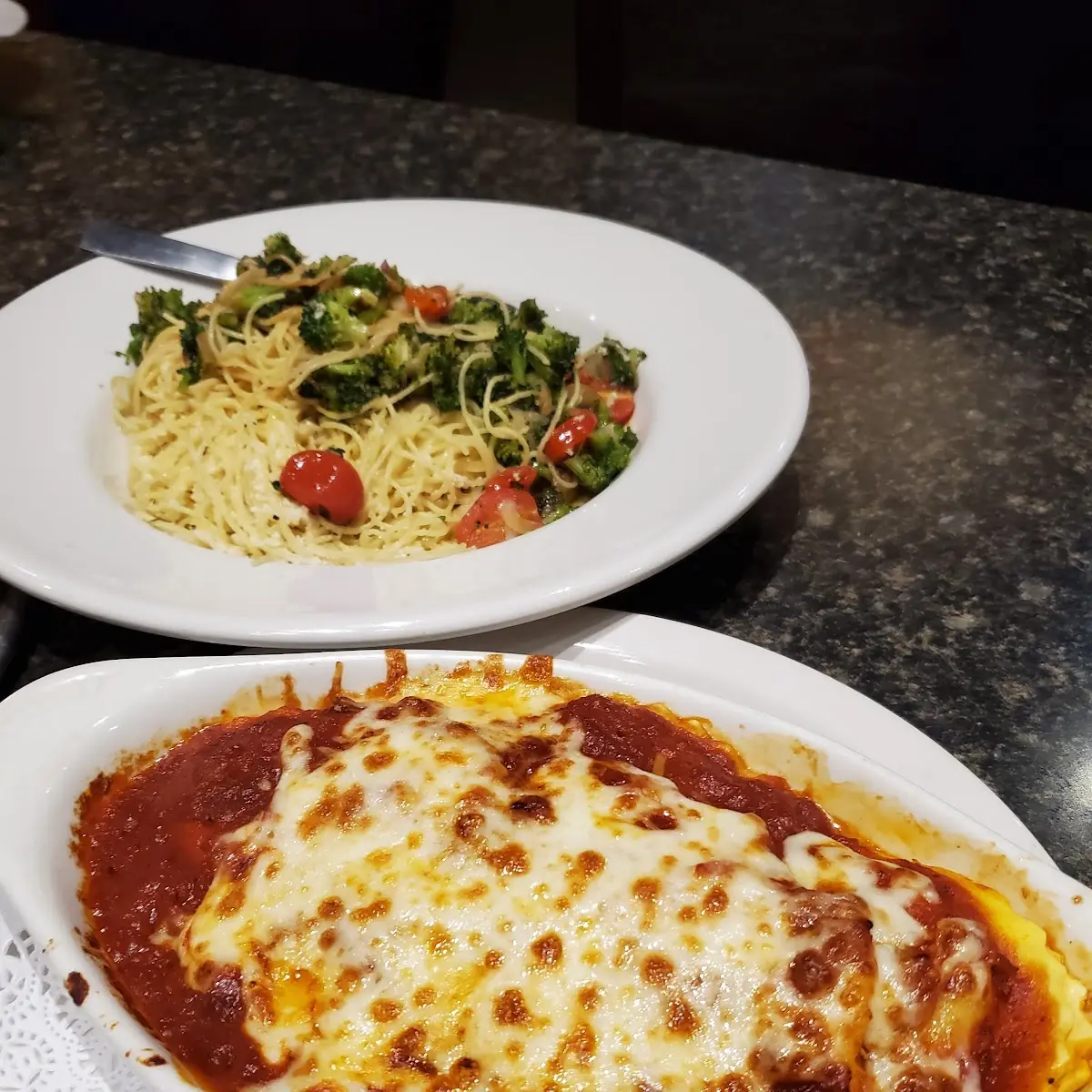 Baked Lasagna with Melted Cheese