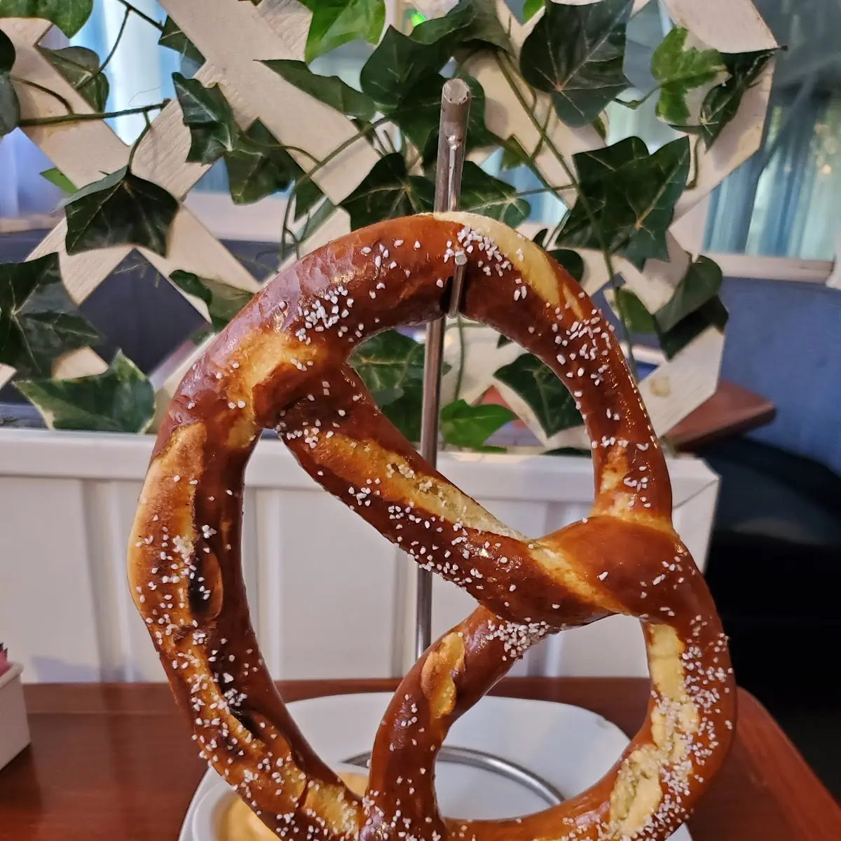 German Pretzel with Beer Cheese