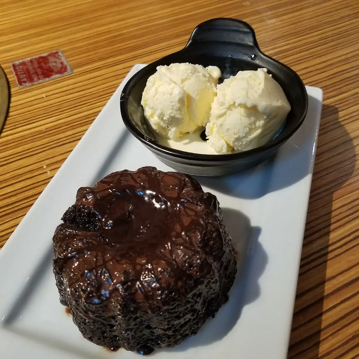 Chocolate Lava Cake with Ice Cream