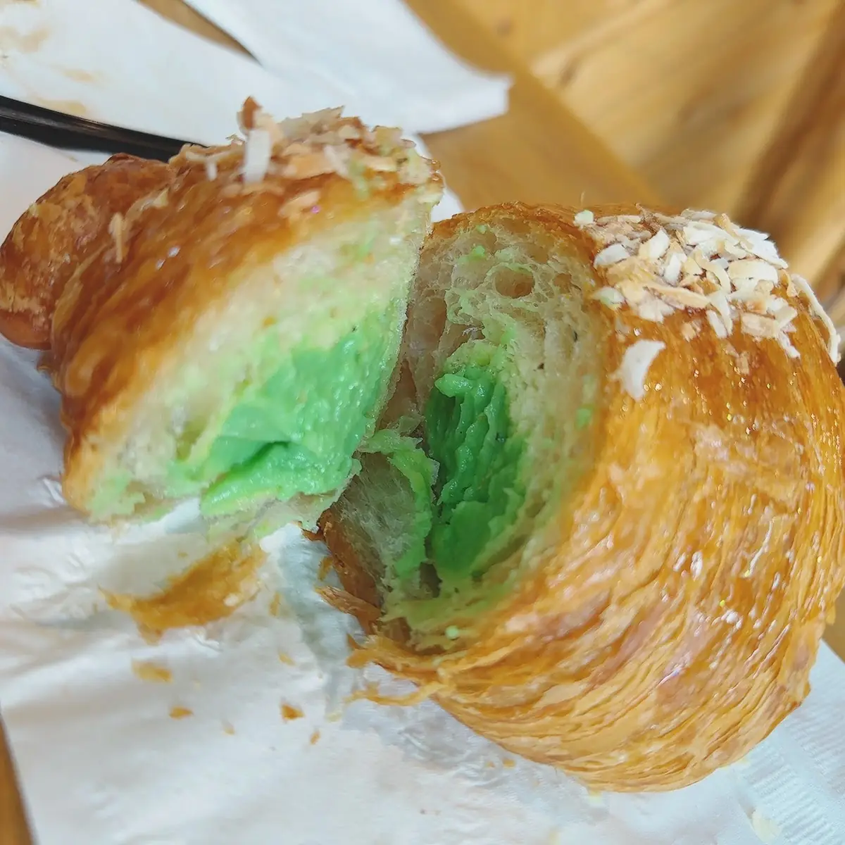 Coconut Pandan Croissant