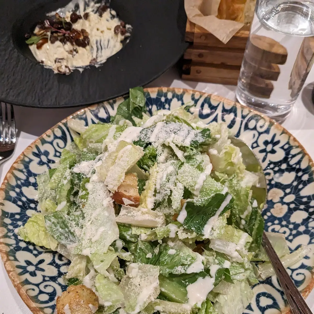 Caesar Salad with Croutons and Cheese
