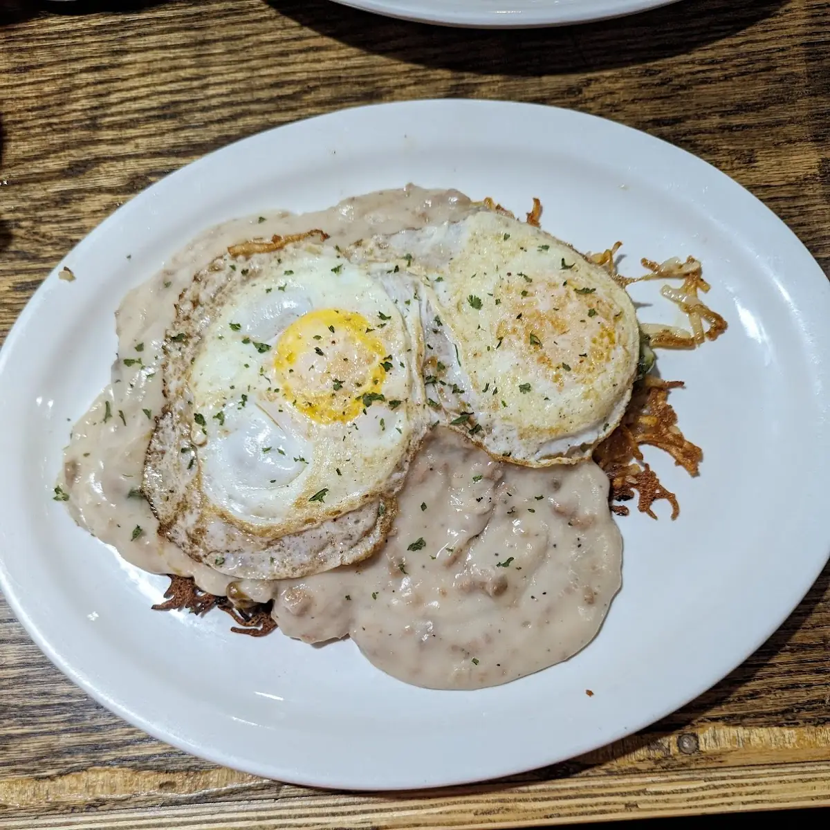 Eggs over Hash Browns
