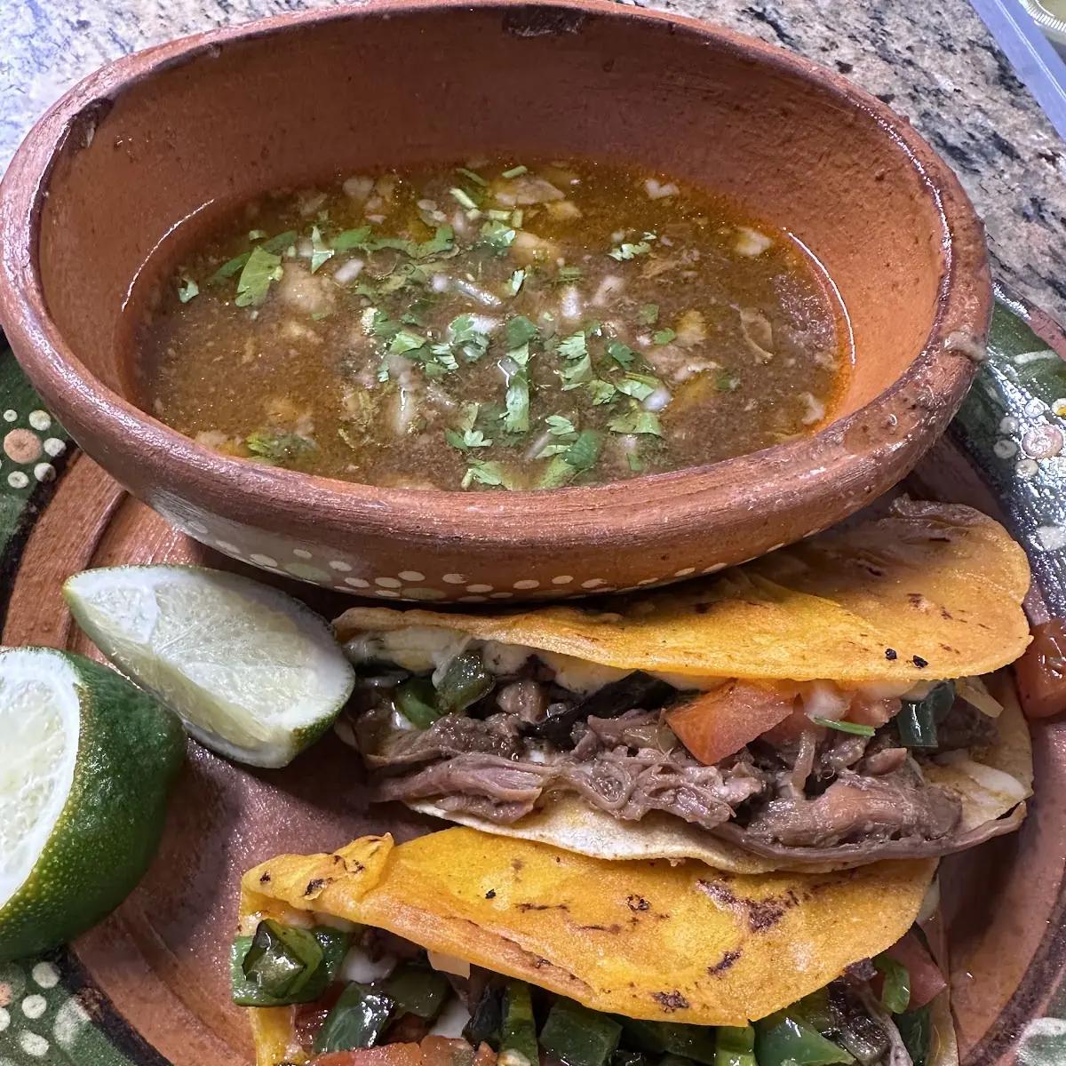 Birria Tacos with Consomé