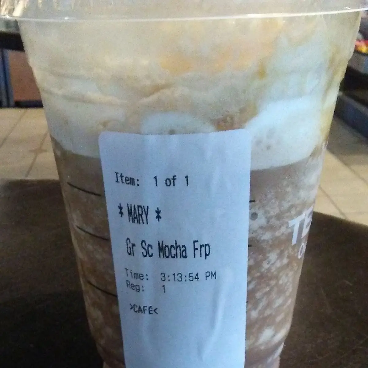 Grande Salted Caramel Frappe
